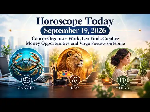 Horoscope Today, September 19, 2026: Cancer Fixes Workplace Finances, Leo Turns Creativity Into Opportunity and Virgo Secures Home Matters