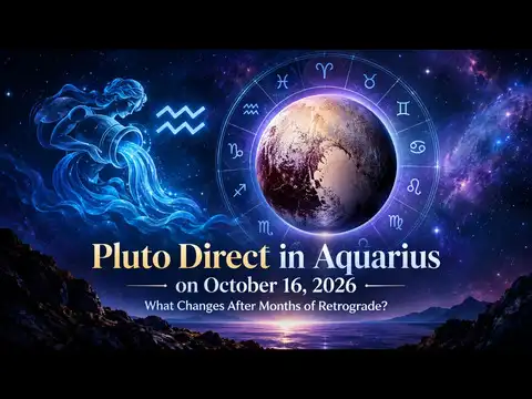 Pluto Direct in Aquarius on October 16, 2026: What Changes After Months of Retrograde?