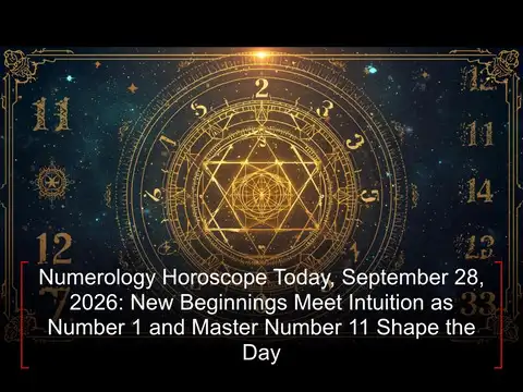 Numerology Prediction Today, September 28, 2026: New Beginnings Meet Intuition as Number 1 and Master Number 11 Shape the Day