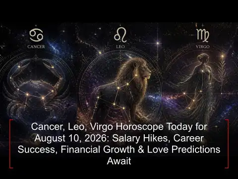 Cancer, Leo, Virgo Horoscope Today for August 10, 2026: Salary Hikes, Career Success, Financial Growth & Love Predictions Await