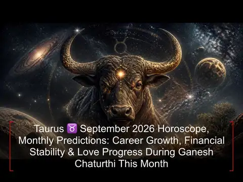 Taurus ♉ September 2026 Horoscope, Monthly Predictions: Career Growth, Financial Stability & Love Progress During Ganesh Chaturthi This Month