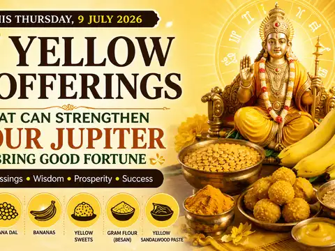 7 Yellow Offerings That Can Strengthen Your Jupiter and Bring Good Fortune This Thursday (9 July 2026)