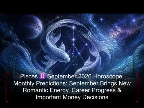 Pisces ♓ September 2026 Horoscope, Monthly Predictions: September Brings New Romantic Energy, Career Progress & Important Money Decisions