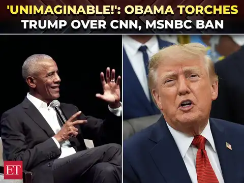 'Imagine if I banned Fox News&hellip;': Barack Obama rips Trump&rsquo;s White House press ban