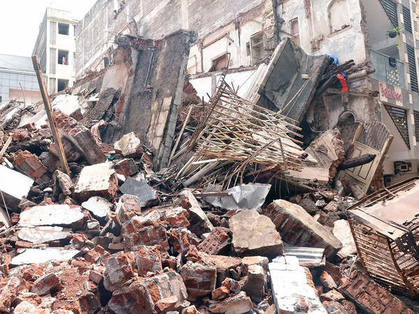 Surat Building Collapse Live News Updates: Six-storey building collapses in Surat city, four to five people feared trapped
