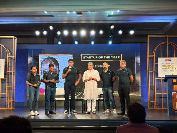 ET Startup Awards 2024: Lenskart CEO Peyush Bansal receives Startup of the Year award