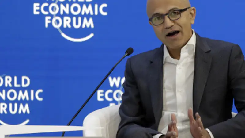 Ensure technology addresses challenges of health, education: Satya Nadella Ensure technology addresses challenges of health, education: Satya Nadella