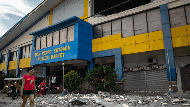 Strong quake leaves many dead in Philippines island Strong quake leaves many dead in Philippines island