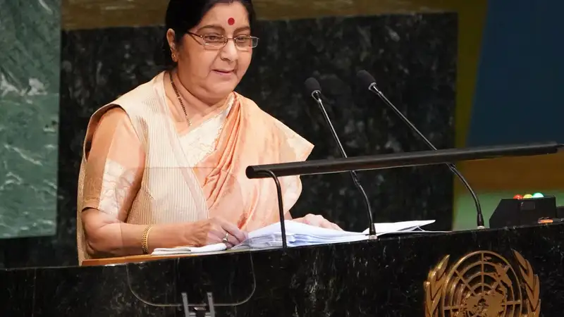 Sushma Swaraj championed India's interests on every platform Sushma Swaraj championed India's interests on every platform