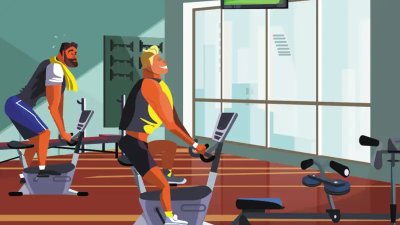 At the gym 1