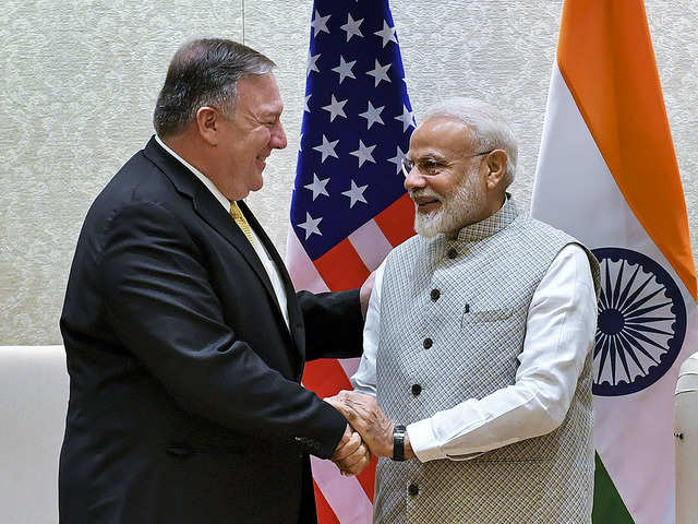 US Secretary Of State Mike Pompeo Meets With Modi