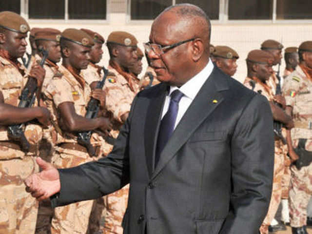 Image result for Ibrahim Boubacar Keita and his generals