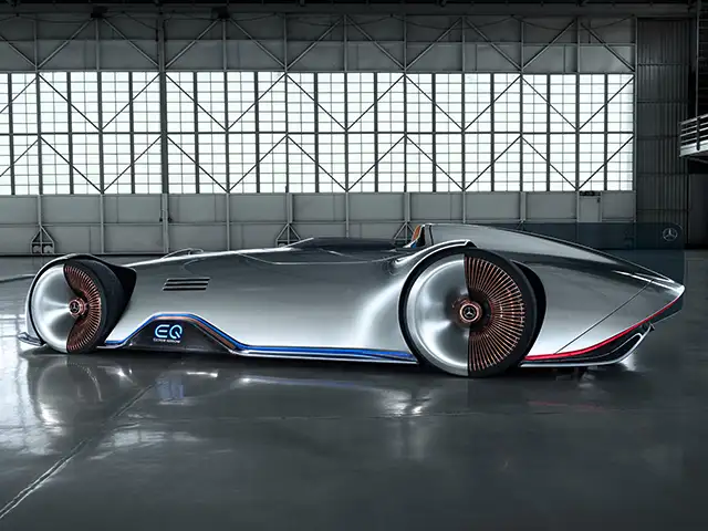 Mercedes Benz Eq Silver Arrow Is Electric Concept At Monterey Car