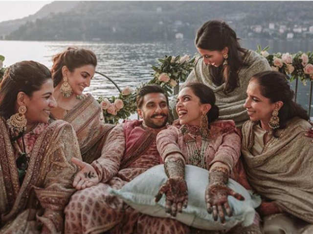 deepika padukone and ranveer singh s mehendi pictures from lake como look right out of bridal dreamland - deepika padukone second most followed indian celeb on instagram