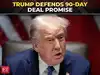 Reporter presses Trump on trade claim