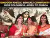 'Sindoor Khela': Durga Puja’s grand farewell ritual