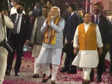 PM Modi arrives at Party Headquarters in Delhi as BJP scores big in polls