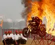 Indian Army's motorcycle team put up a spectacular show