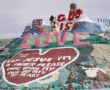 Salvation mountain gives rise to the message of love by this desert art