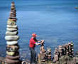 Here's how stone stackers defy gravity at European championships