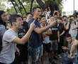 Hong Kong tells US to stay out, students form protest chains