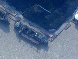 China harbors ship tied to North Korea-Russia arms transfers, satellite images show:Image