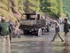One Air Force personal killed, four injured in the terror attack on IAF convoy in Poonch:Image