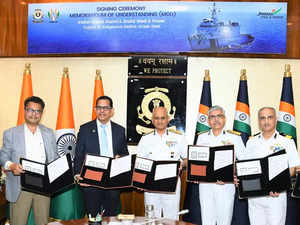 Indian Coast Guard and Jindal Steel & Power sign MoU to enhance indigenous shipbuilding:Image