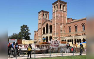 Clashes erupt on UCLA campus between pro-Palestinian supporters and counter-protesters