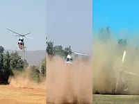 Shinde Neta's private helicopter crashes during landing in Maharashtra's Raigad district; no one injured