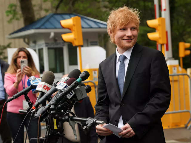 ​Elated Ed Sheeran