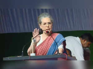 In first rally, Sonia Gandhi slams BJP over government's 'dark rule' &  denounces 'dacoity' of those in power - The Economic Times