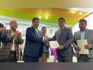 Meghalaya: PDF merges with NPP, CM Sangma welcomes MLAs