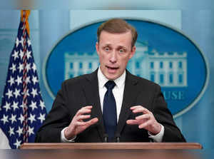 FILE PHOTO: jake Sullivan speaks at a press briefing at the White House in Washington