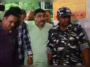 Kolkata:TMC leader Anubrata Mondal arrived CBI office at Nizam Palace after medical check up in Kolkata on Friday August 12,2022.(Photo: Kuntal Chakrabarty/IANS)