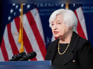 FILE PHOTO: Treasury Secretary Janet Yellen speaks on China at Johns Hopkins in Washington