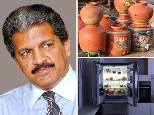 As the temperature rises in India​, Anand Mahindra shared the benefits of the earthen water dispenser (called surahi).​