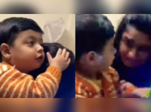 2-year-old encourages mother to go to office, consoles her in adorable way; Watch