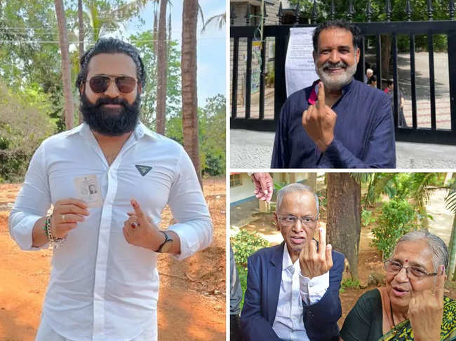It was a starry turnout at the Karnataka Assembly Elections 2023.