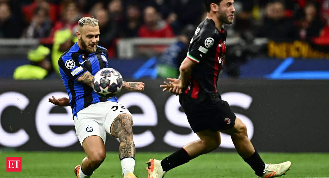 Soccer: Inter ride fast start to take control of semi-final derby