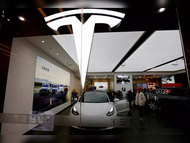 Tesla showroom in Beijing