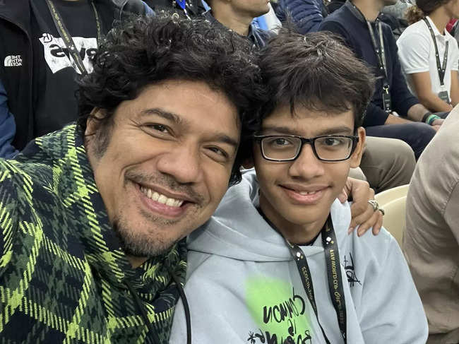 Papon with his son Puhor