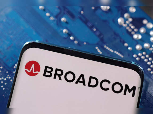 FILE PHOTO: Illustration shows Broadcom logo