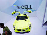 Mercedes-Benz SLS AMG E-CELL electric car at the 64th International Motor Show in Frankfurt