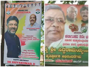 Shivakumar vs Siddaramaiah: Poster war for "next CM" breaks out after Congress' big win in Karnataka