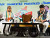 "All the best", outgoing CM Bommai wishes Congress CM aspirants Basavaraj Siddaramaiah and DK Shivakumar