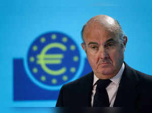 FILE PHOTO: European Central Bank (ECB) Vice-President Luis de Guindos attends a news conference