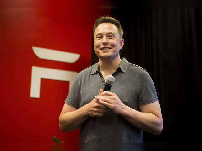 Tesla CEO Elon Musk speaks about new Autopilot features during a Tesla event in Palo Alto, California