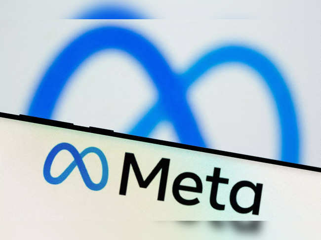 FILE PHOTO: Meta Platforms Inc's logo is seen on a smartphone in this illustration picture