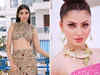 Hello, Cannes! Diana Penty wins Internet in bejewelled nude-coloured outfit; Urvashi Rautela reacts to 'crocodile necklace' memes